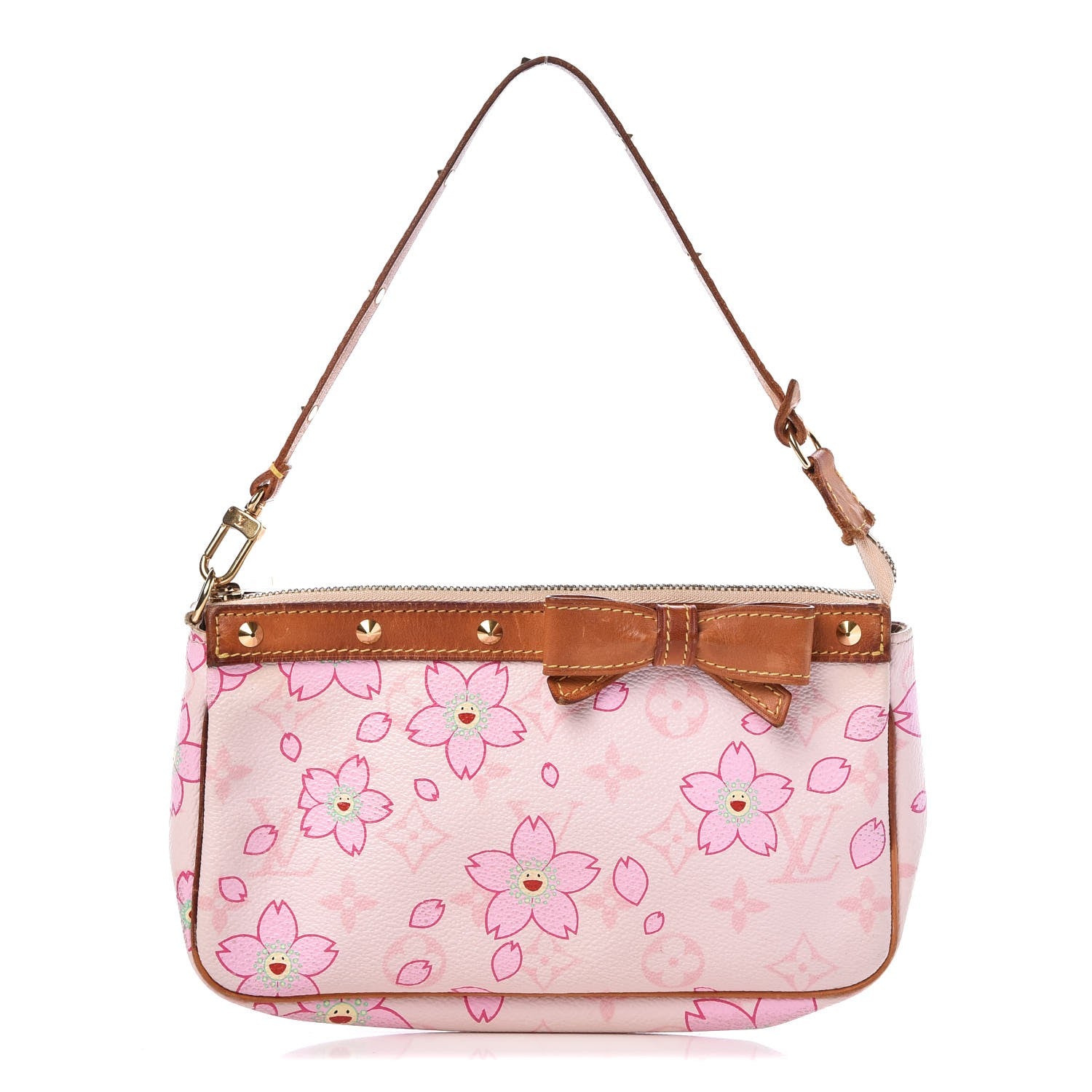 Louis Vuitton Monogram Cherry Blossom Pochette Accessories Pink 1 of 12