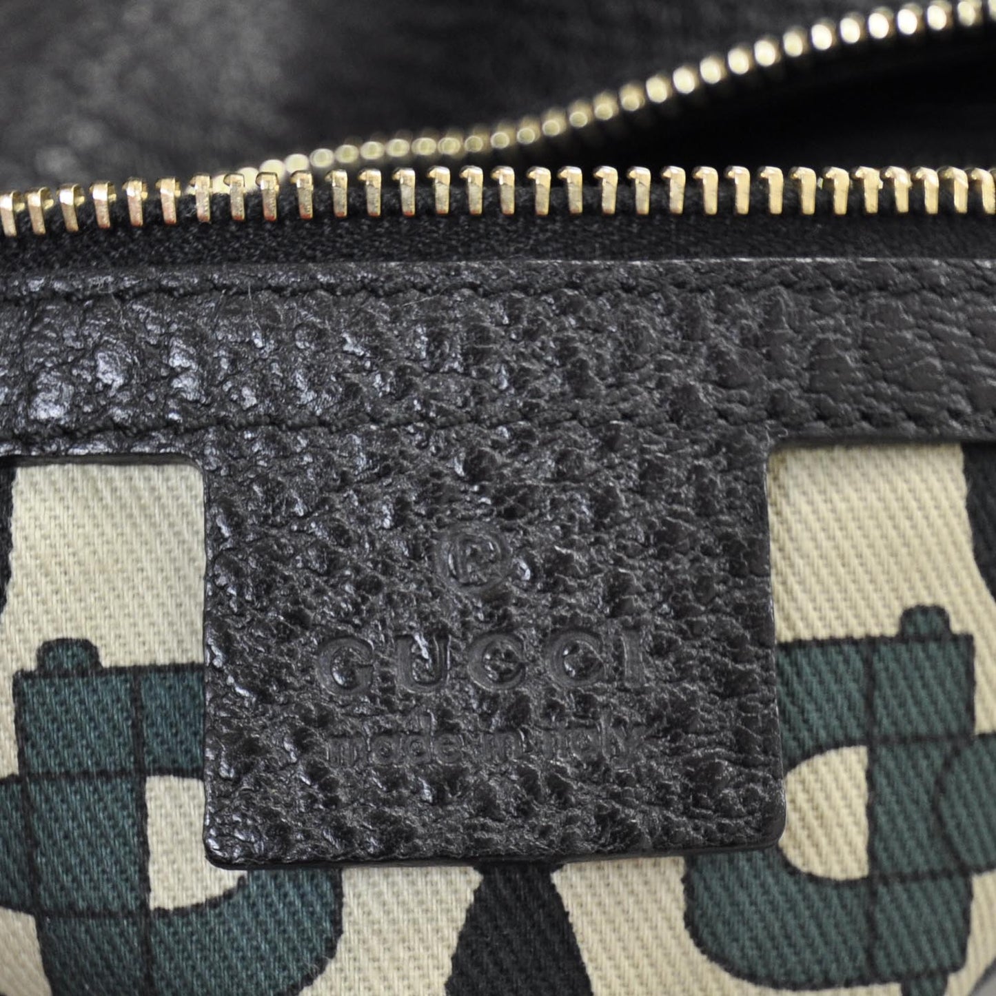 Leather Bamboo Ring Hobo Black