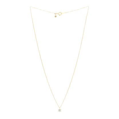 Parker & West by FASHIONPHILE 18K Yellow Gold Diamond .42ct Solitaire Pendant Necklace 3 of 6