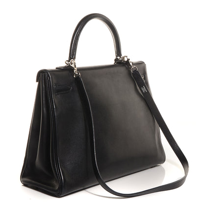 Hermes Evergrain Kelly Retourne 35 Black 3 of 28