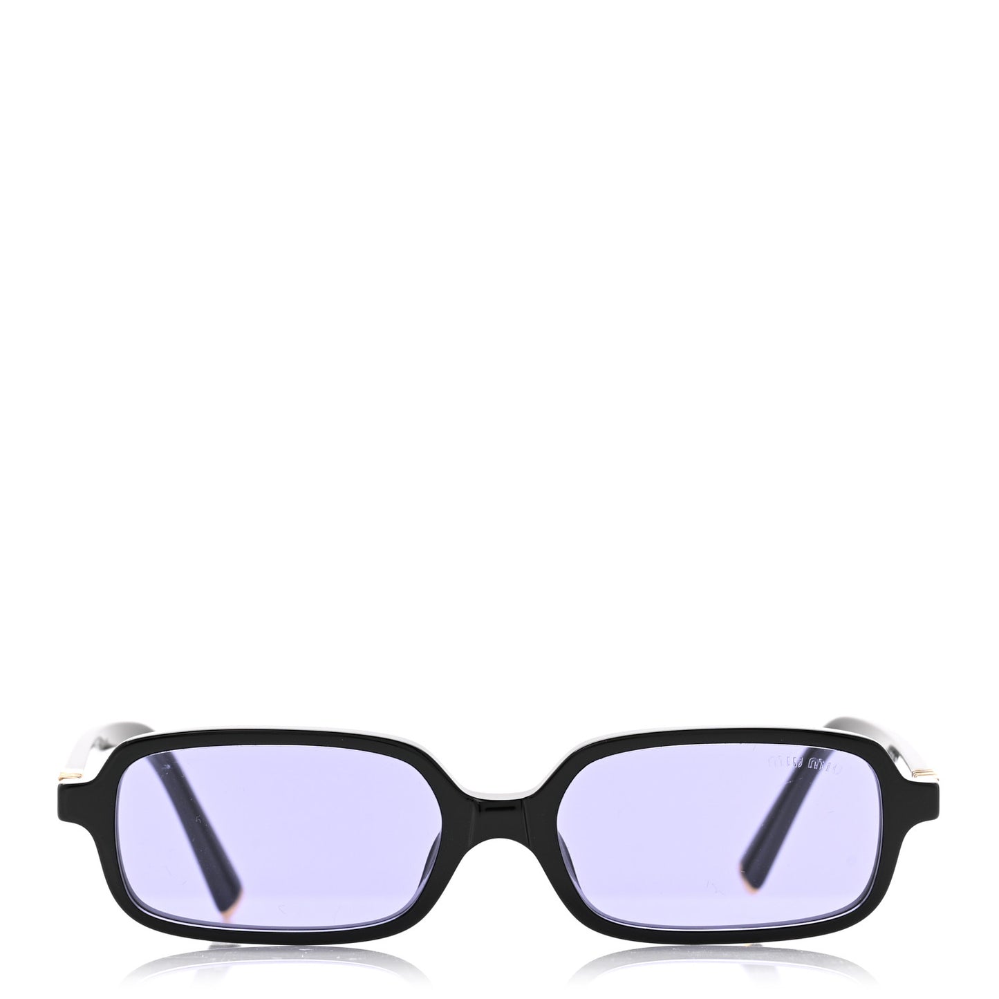 Acetate Rectangle Regard Sunglasses SMU11Z Black