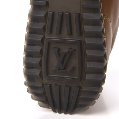 Louis Vuitton Calfskin Mens Run Away Sneakers 10 Tan 7 of 8