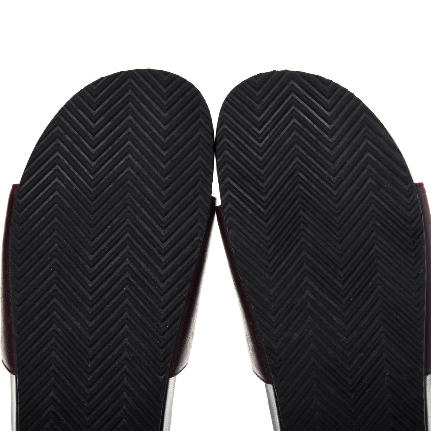 Lambskin Joan Slide Sandals 39 Burgundy