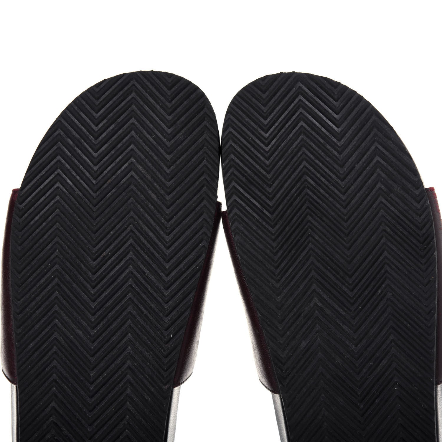 Saint Laurent Lambskin Joan Slide Sandals 39 Burgundy 8 of 11