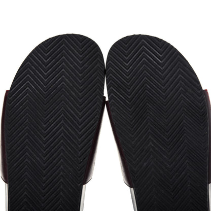 Saint Laurent Lambskin Joan Slide Sandals 39 Burgundy 8 of 11