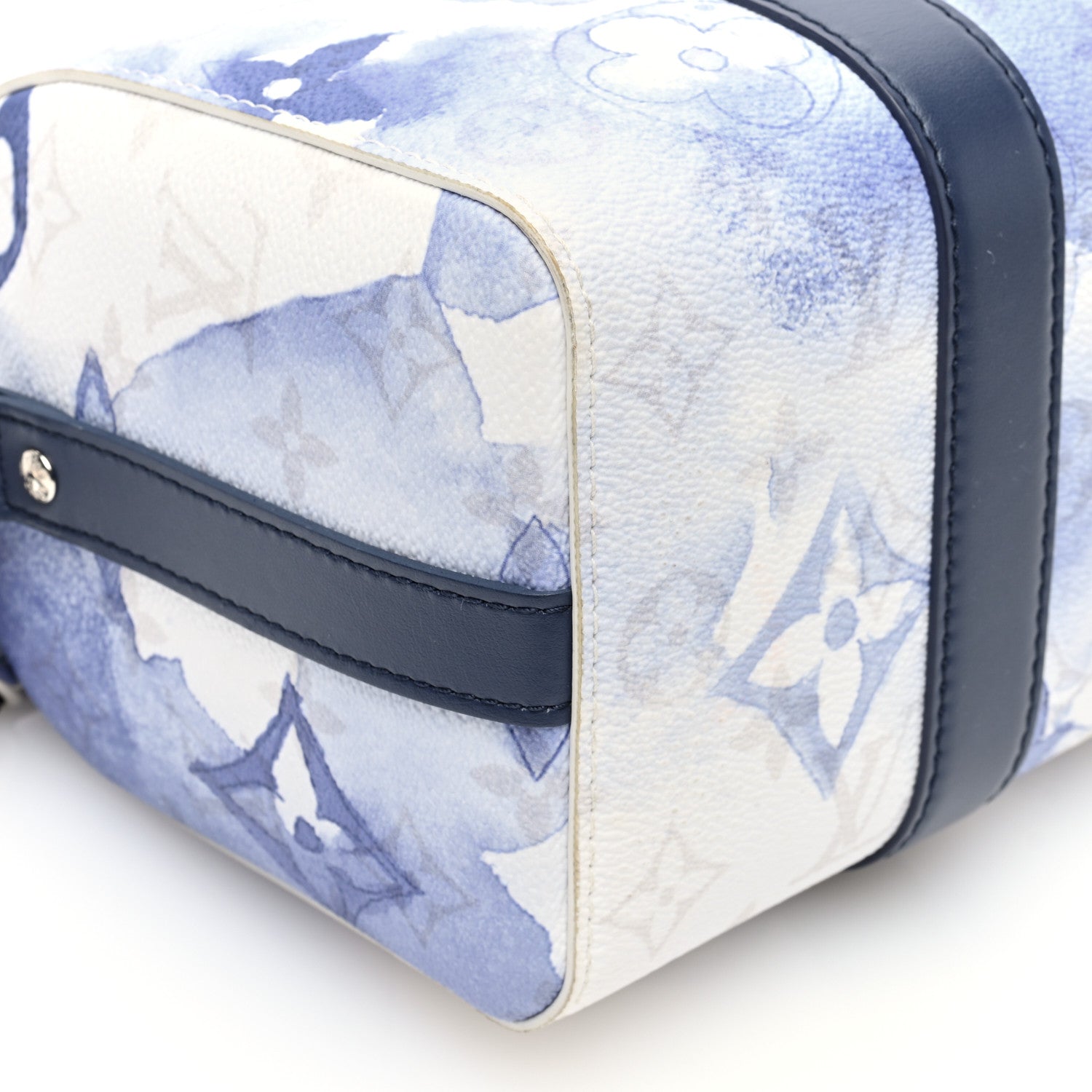 Louis Vuitton Monogram Watercolor City Keepall Blue 8 of 9