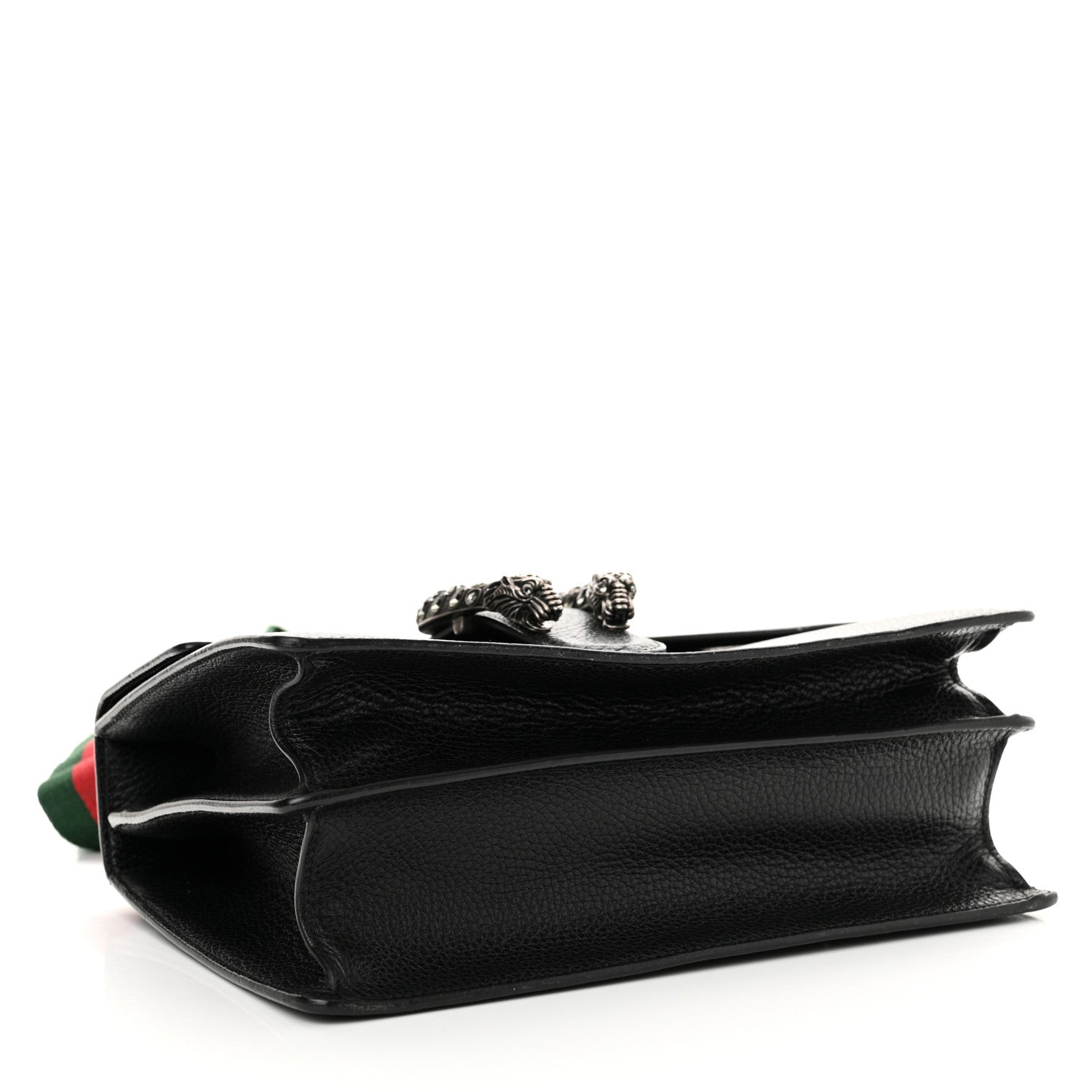 Gucci Dollar Calfskin Crystal Web Medium Dionysus Bamboo Top Handle Bag Black Black Diamond 4 of 10