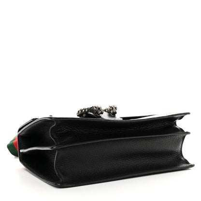 Gucci Dollar Calfskin Crystal Web Medium Dionysus Bamboo Top Handle Bag Black Black Diamond 4 of 10