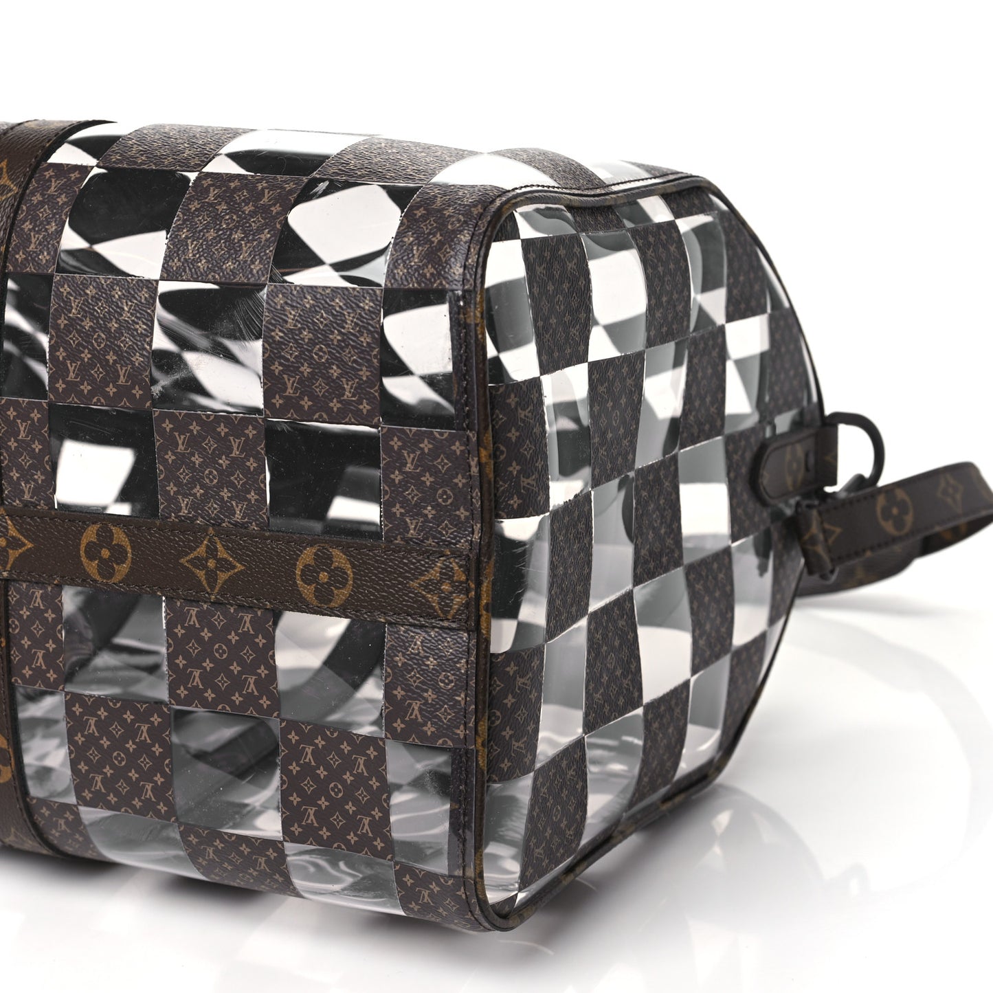 PVC Monogram Chess Keepall Bandouliere 50