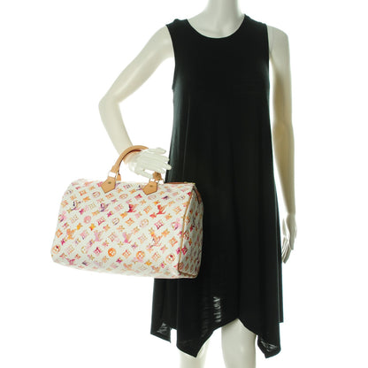 Louis Vuitton Watercolor Aquarelle Speedy 35 White 2 of 7