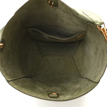 Celine Soft Grained Calfskin Sangle Bucket Bag Light Khaki 5 of 12