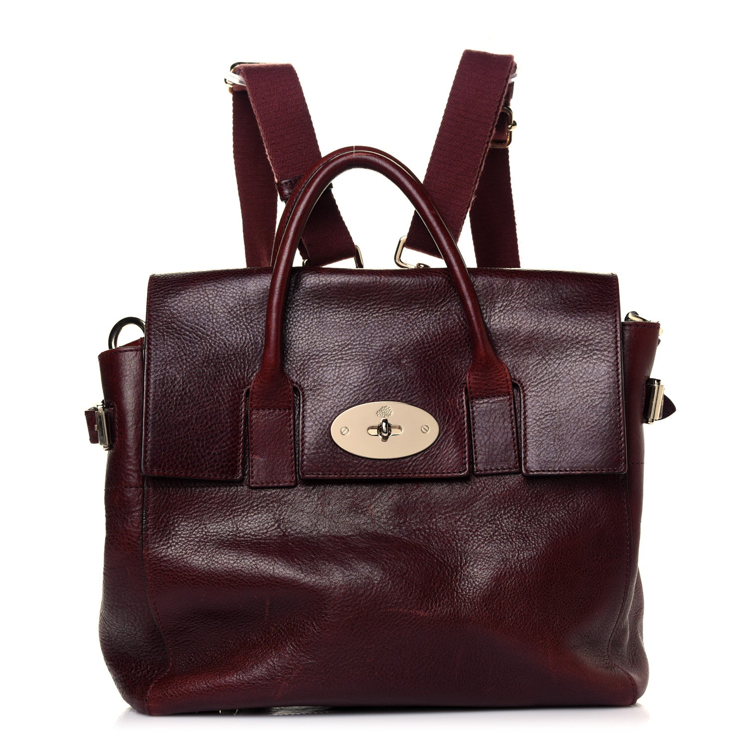 Mulberry Natural Leather Cara Delevigne Convertible Satchel Oxblood 1 of 9