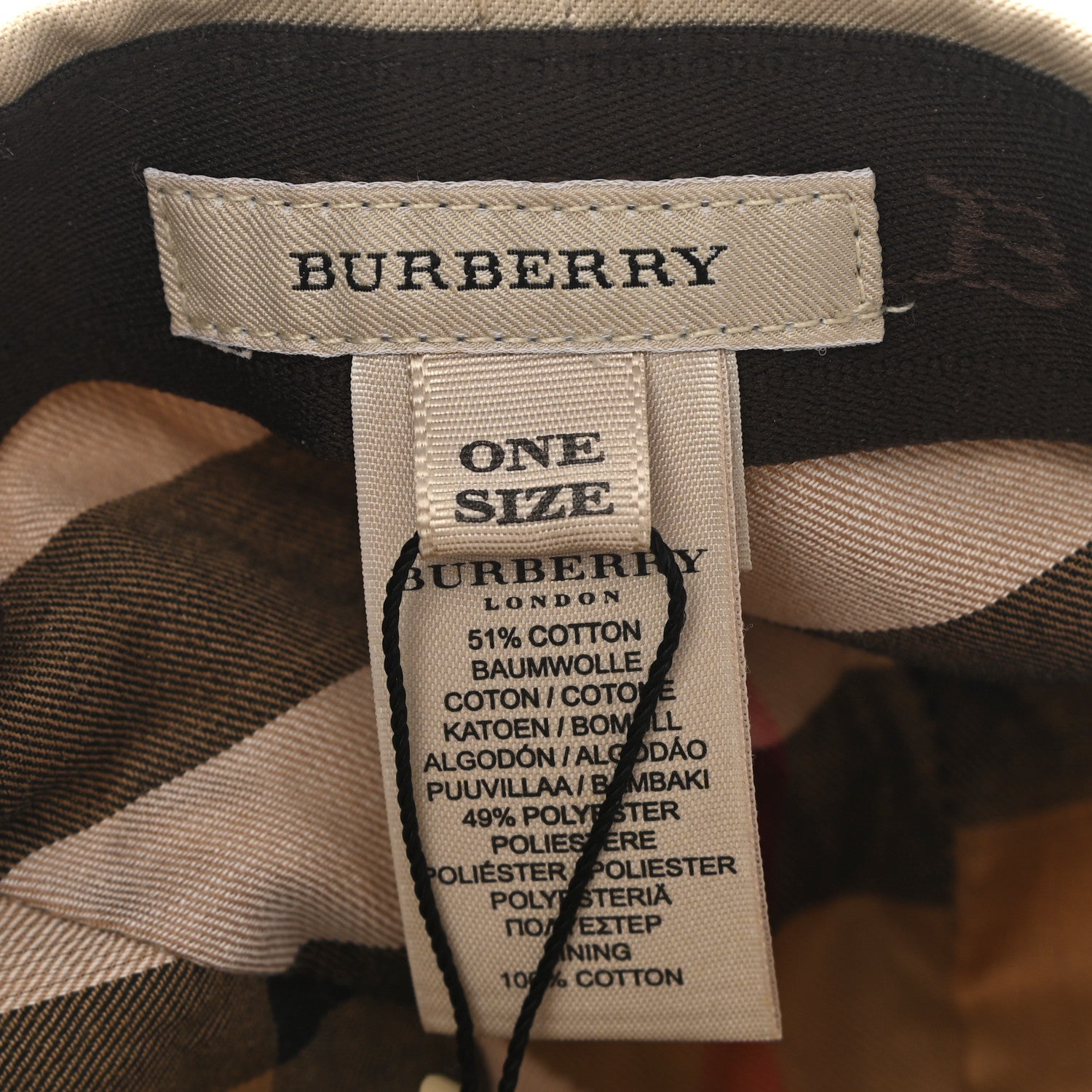 Burberry Cotton Logo Baseball Cap Beige 8 of 8