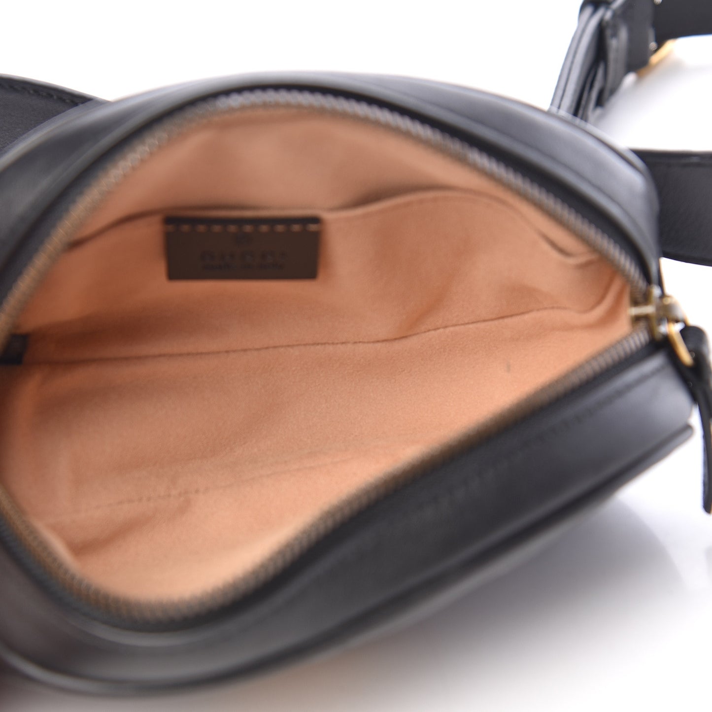 Calfskin Matelasse GG Marmont Belt Bag 85 34 Black