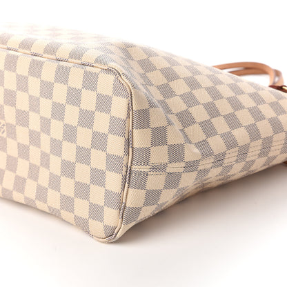 Louis Vuitton Damier Azur Neo Neverfull MM Rose Ballerine 7 of 11