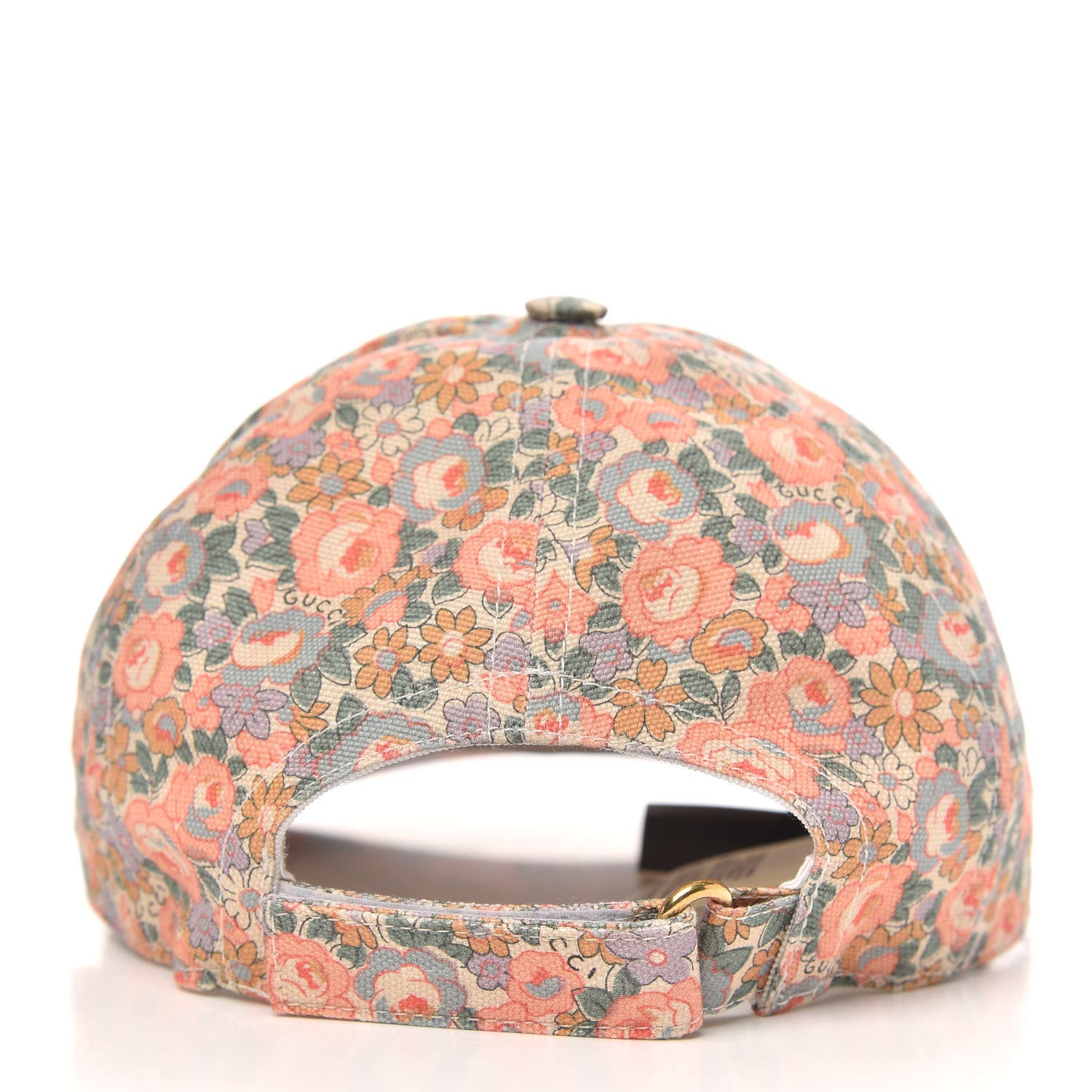 Gucci X LIBERTY OF LONDON Canvas Infinity Abbey Baseball Hat Perfect Pink Ivory 3 of 6