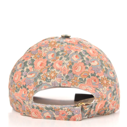 Gucci X LIBERTY OF LONDON Canvas Infinity Abbey Baseball Hat Perfect Pink Ivory 3 of 6