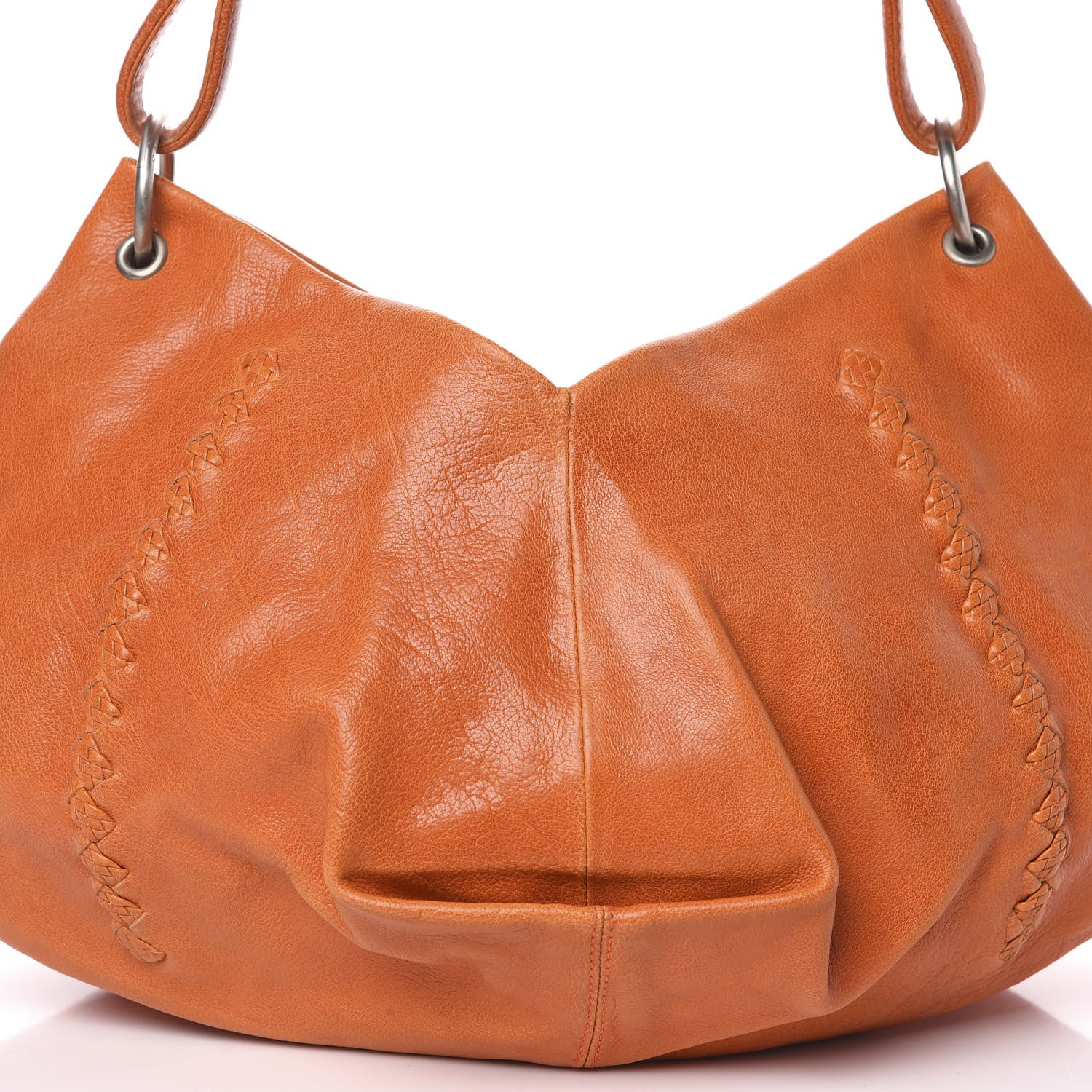 Bottega Veneta Nappa Intrecciato Aquilone Fortune Cookie Hobo Orange 9 of 11