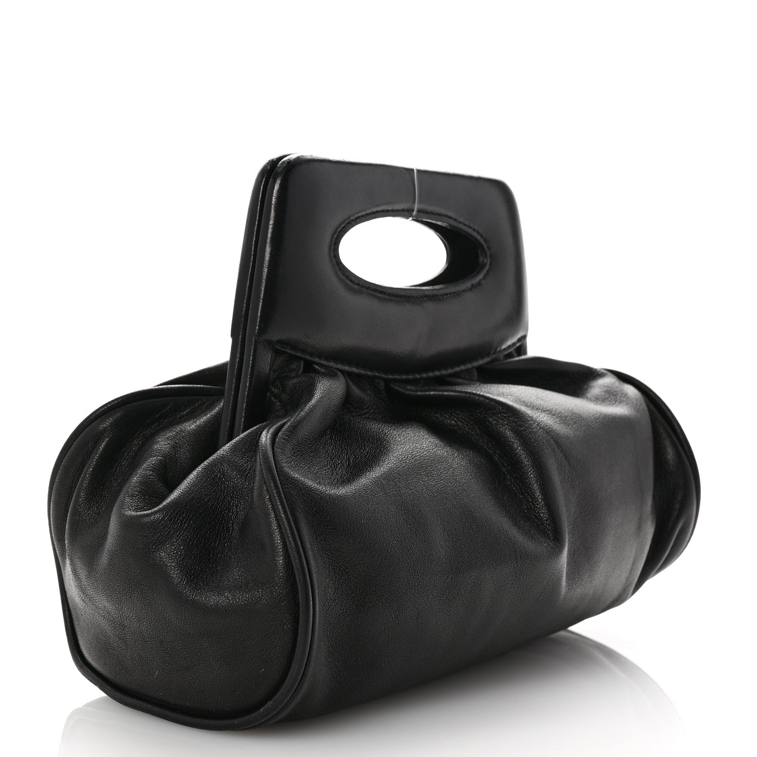 Chanel Lambskin Camellia Frame Bag Black 3 of 9