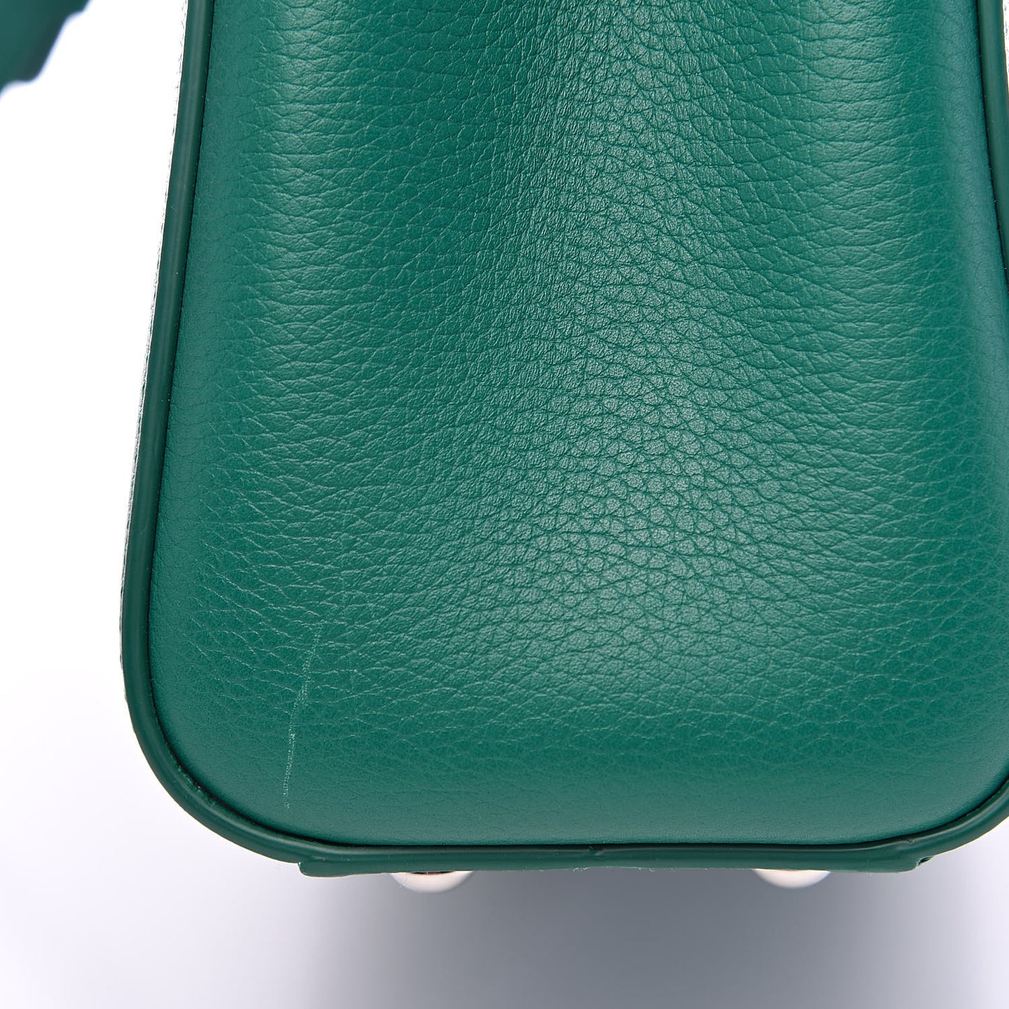 Grained Calfskin Mini Neo Executive Shopper Tote Green