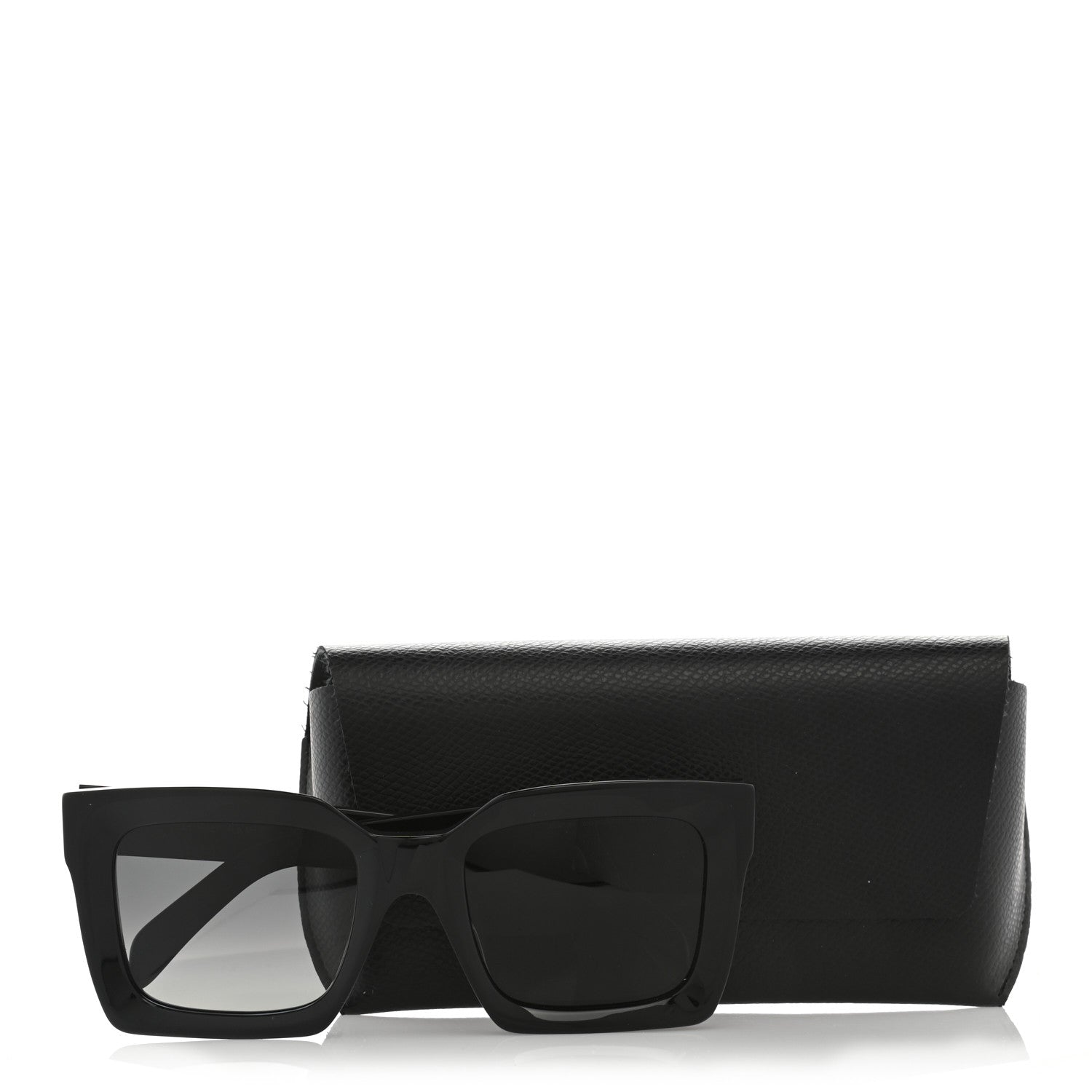 Celine Acetate Square Sunglasses CL401301 Black 8 of 8