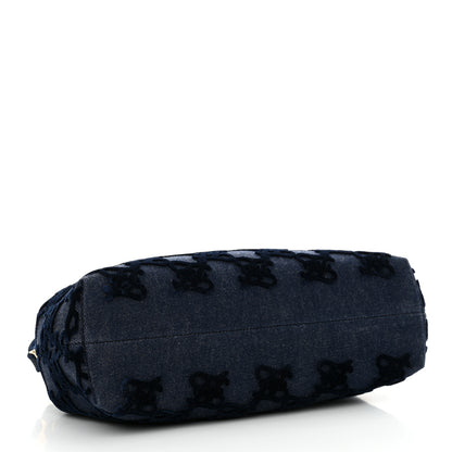 Fendi Denim Karligraphy Embroidered Medium Fendi First Blue 4 of 10