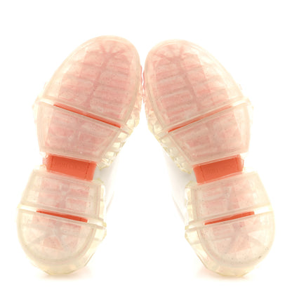 Jimmy Choo X JK JEONG Calfskin Patent Womens Diamond Low Top Sneaker 35 White Orange 6 of 10