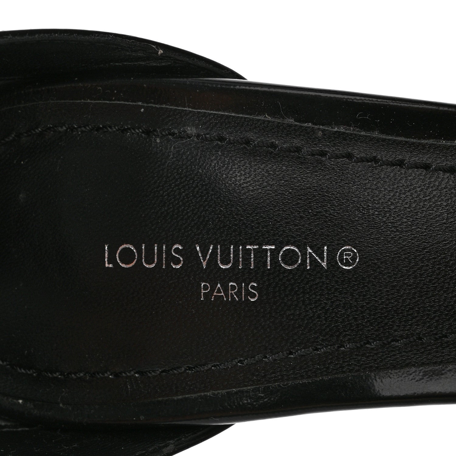 Louis Vuitton Patent Fame Platform Pumps 38.5 Black 6 of 8