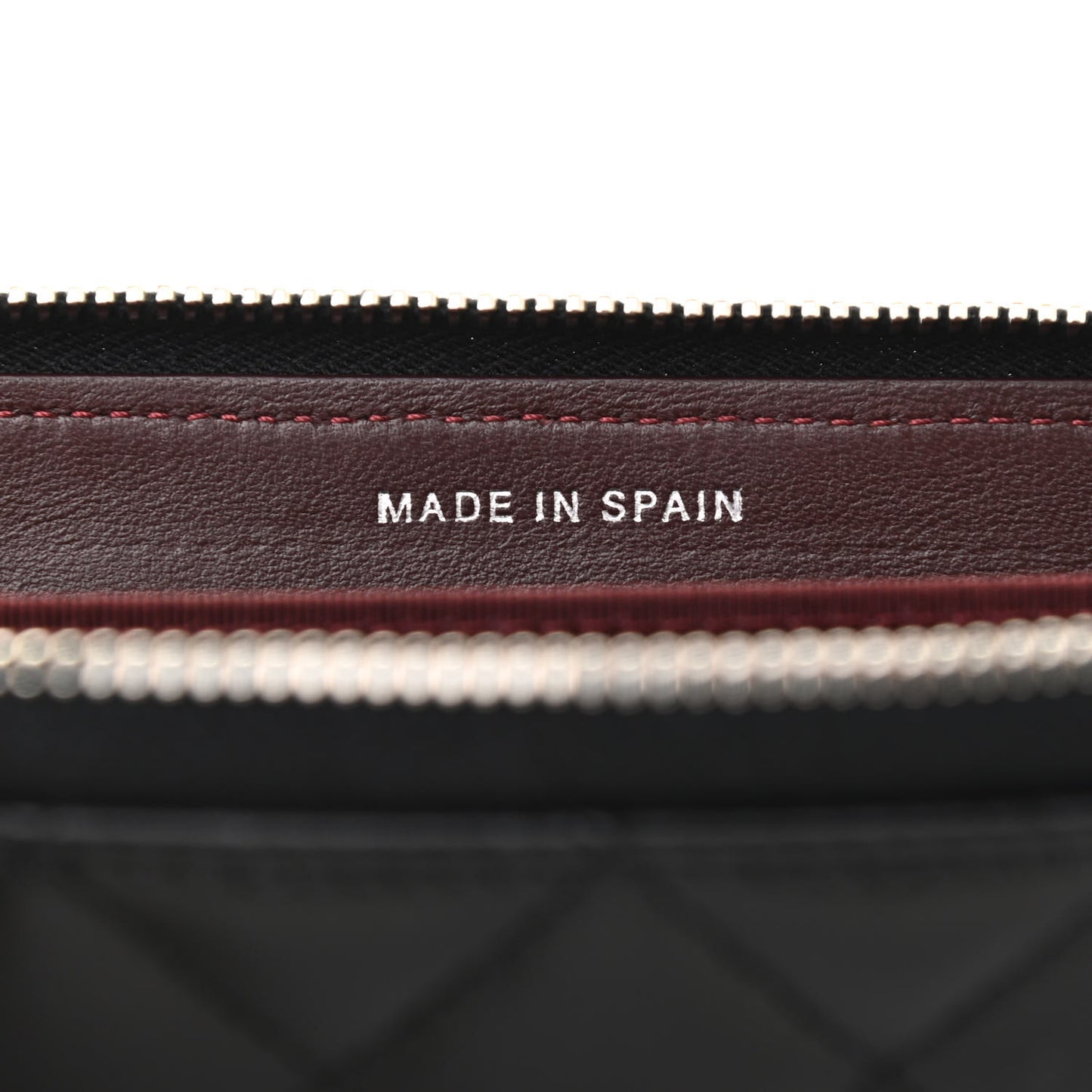 Lambskin Quilted Small Gusset Zip Around Wallet