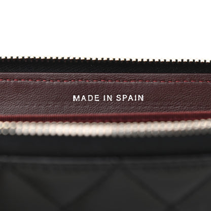 Chanel Lambskin Quilted Small Gusset Zip Around Wallet 7 of 9