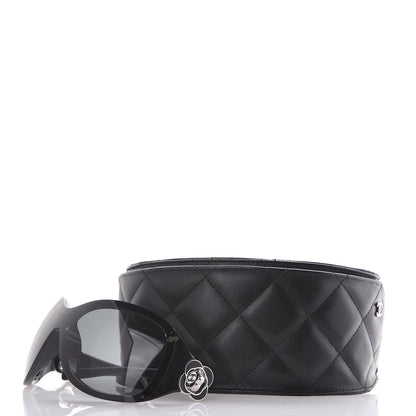 Chanel Camellia CC Sunglasses 6032 Black 8 of 8