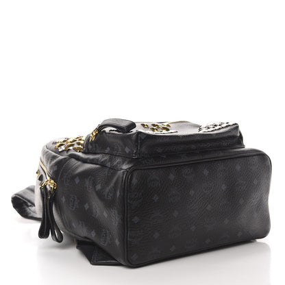 MCM Visetos Studded Medium Stark M Backpack Black 3 of 11