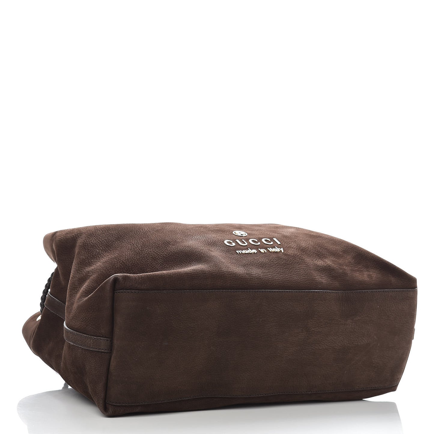Nubuck Large Braided Handle Gifford Tote Brown