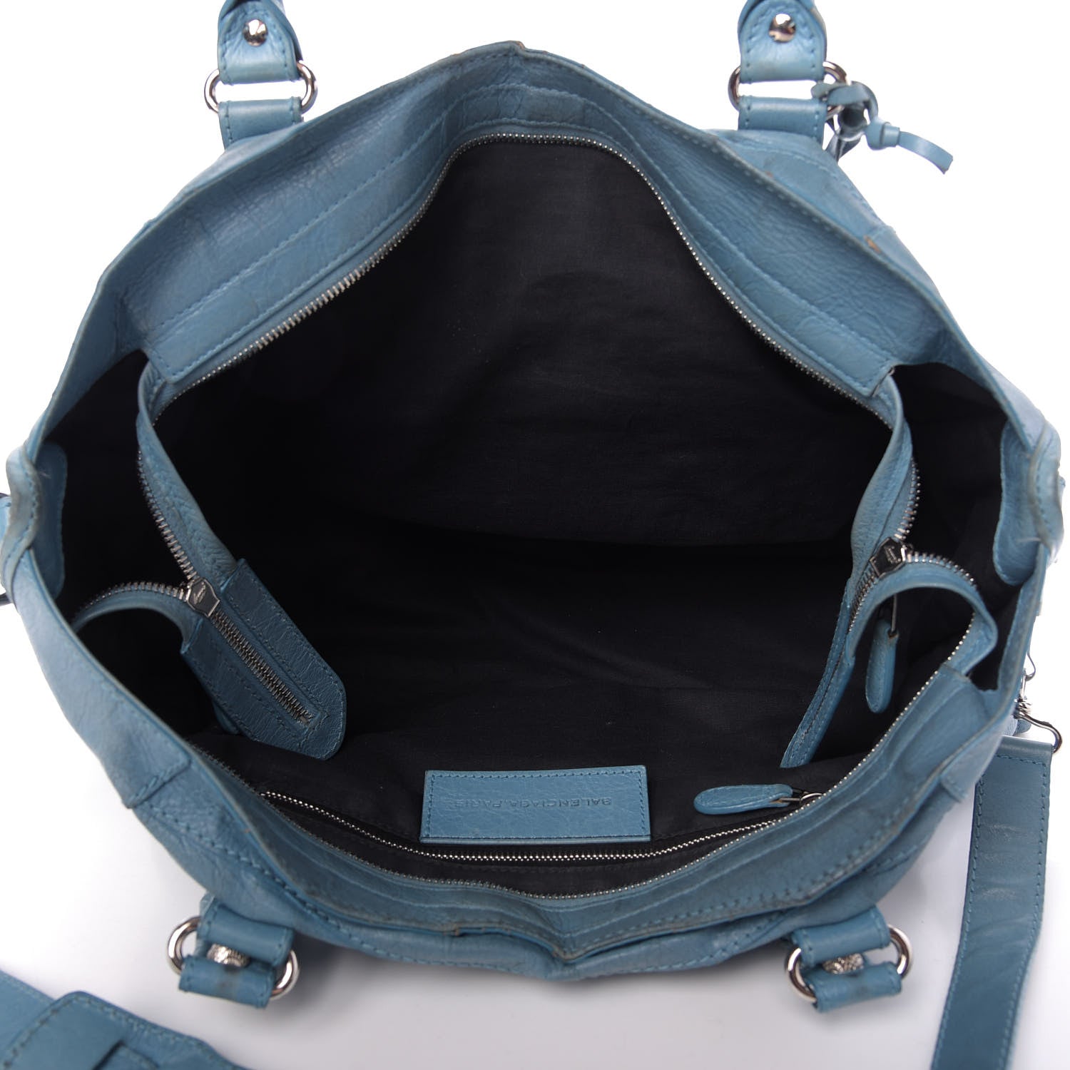 Balenciaga Agneau Giant 12 Silver Hardware Part Time Bleu Indigo 6 of 10