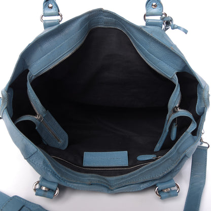 Balenciaga Agneau Giant 12 Silver Hardware Part Time Bleu Indigo 6 of 10