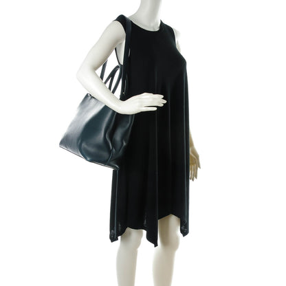 Fendi Calfskin Medium 2Jours Tote Blue Notte Yellow 2 of 7