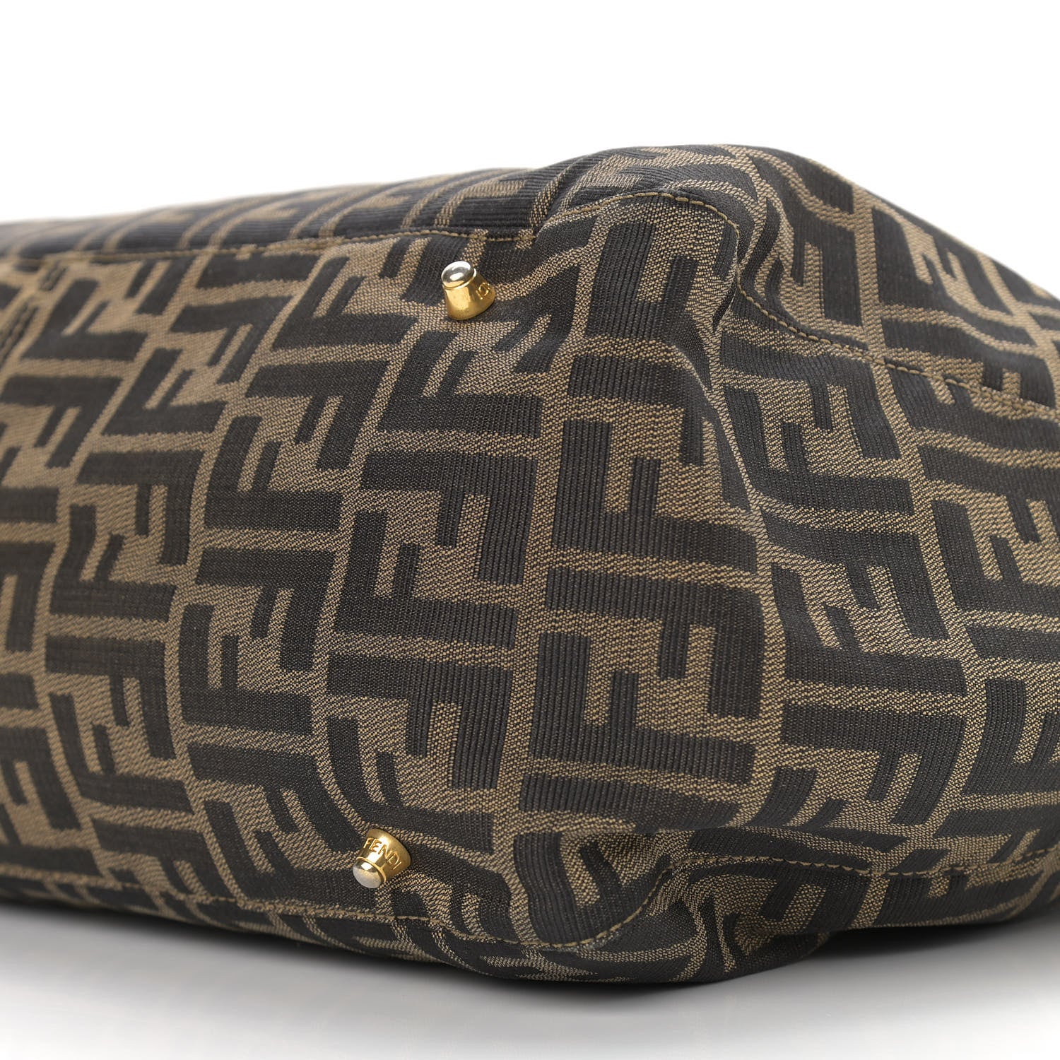 Fendi Zucca Holdall Tote Tobacco Black 7 of 12