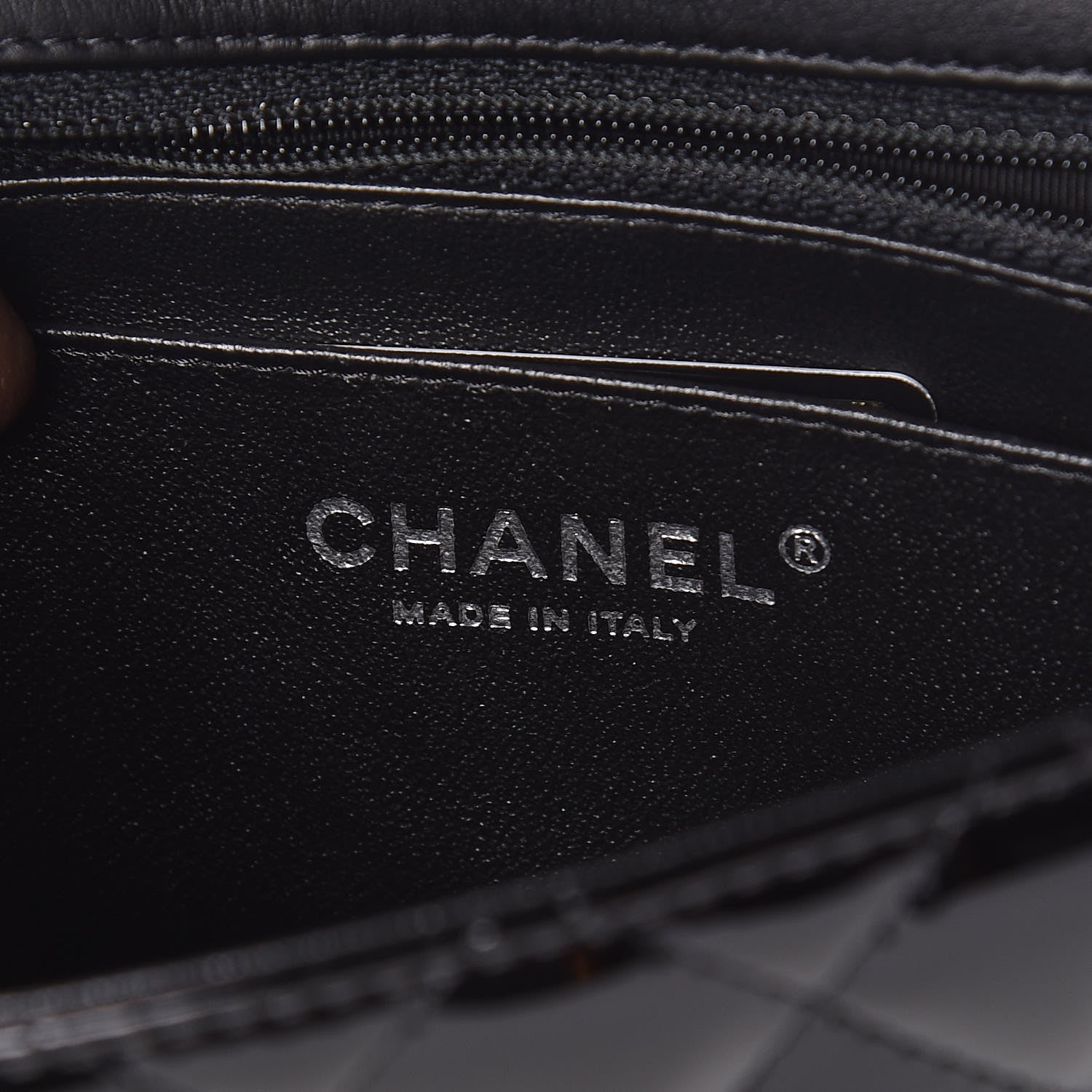 Chanel Patent Calfskin Quilted Mini Rectangular Flap Black 6 of 10