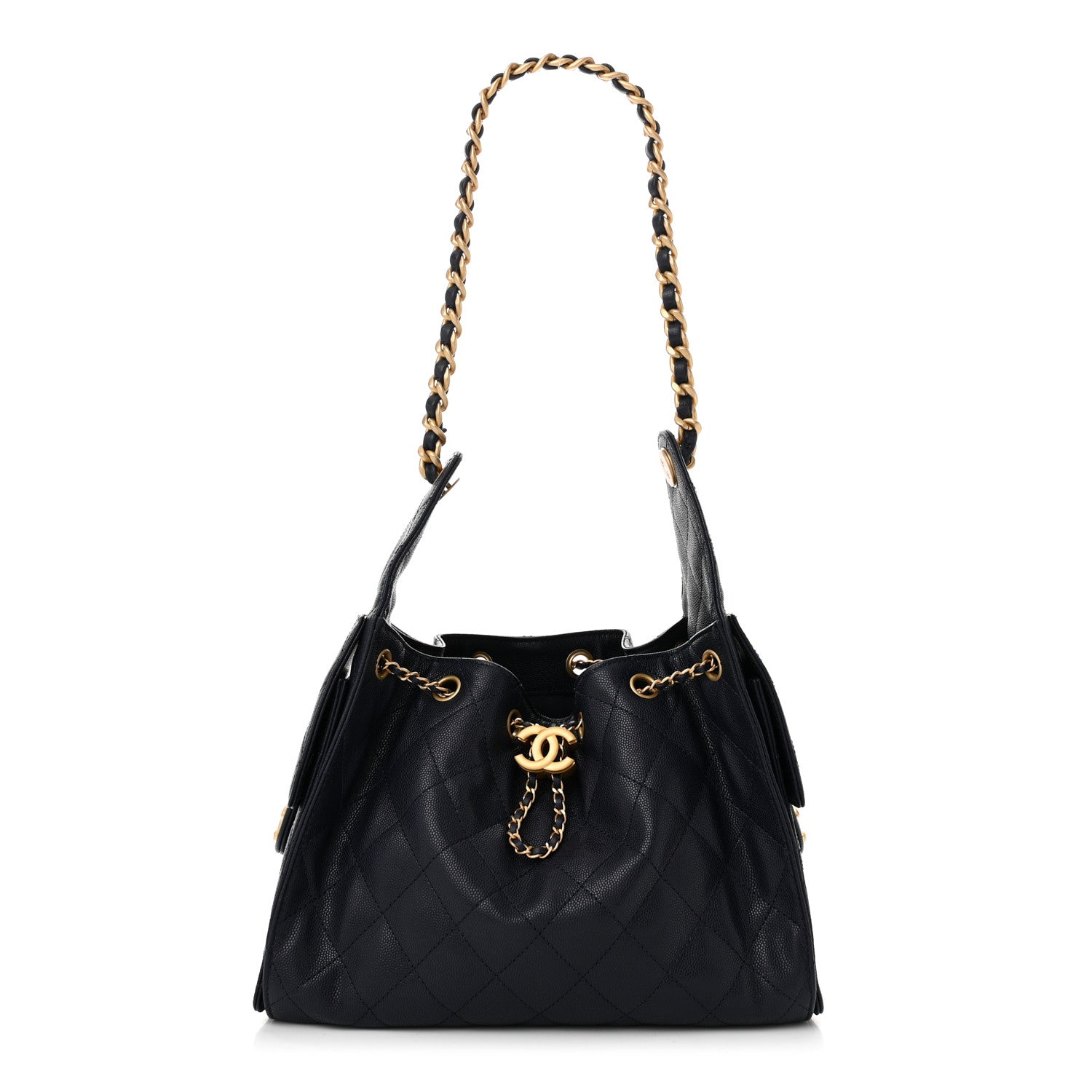 Chanel Caviar Quilted Small Chanel 25 Handbag Dark Navy 1 of 10
