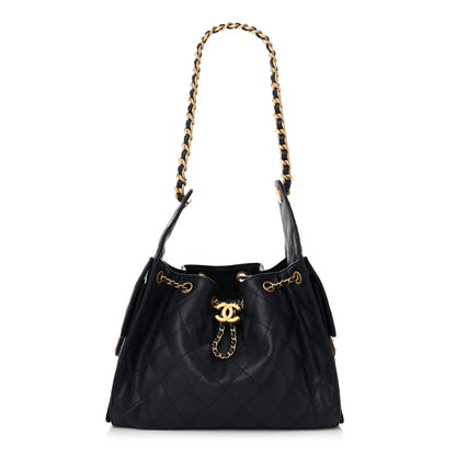 Chanel Caviar Quilted Small Chanel 25 Handbag Dark Navy 1 of 10