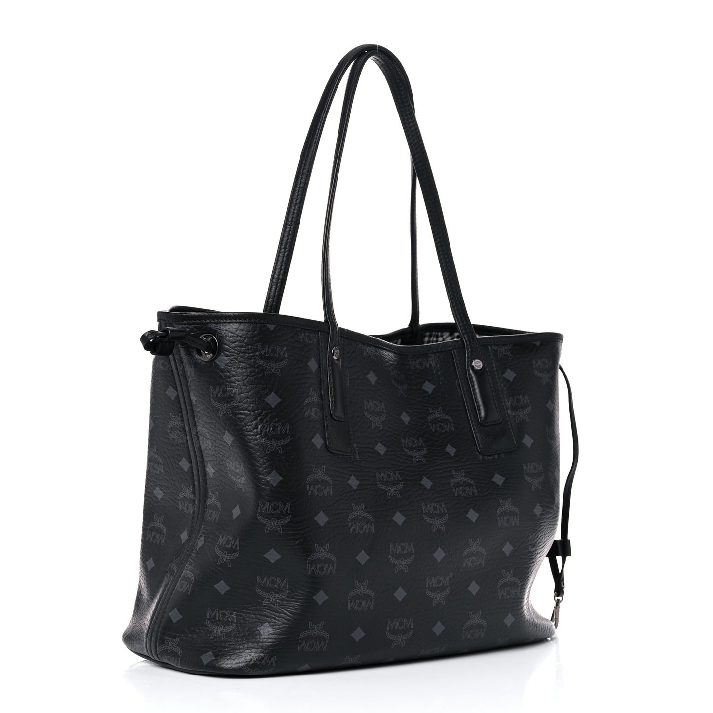 Visetos Medium Liz Reversible Shopper Tote Black