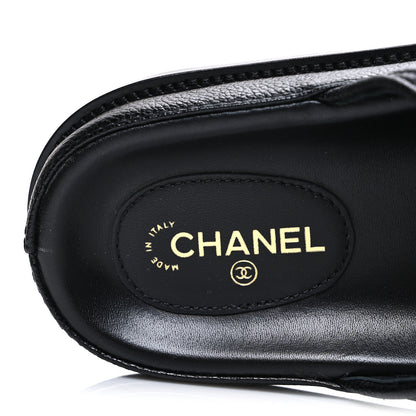 Chanel Grained Calfskin Velcro Dad Sandals 42 Black 9 of 11