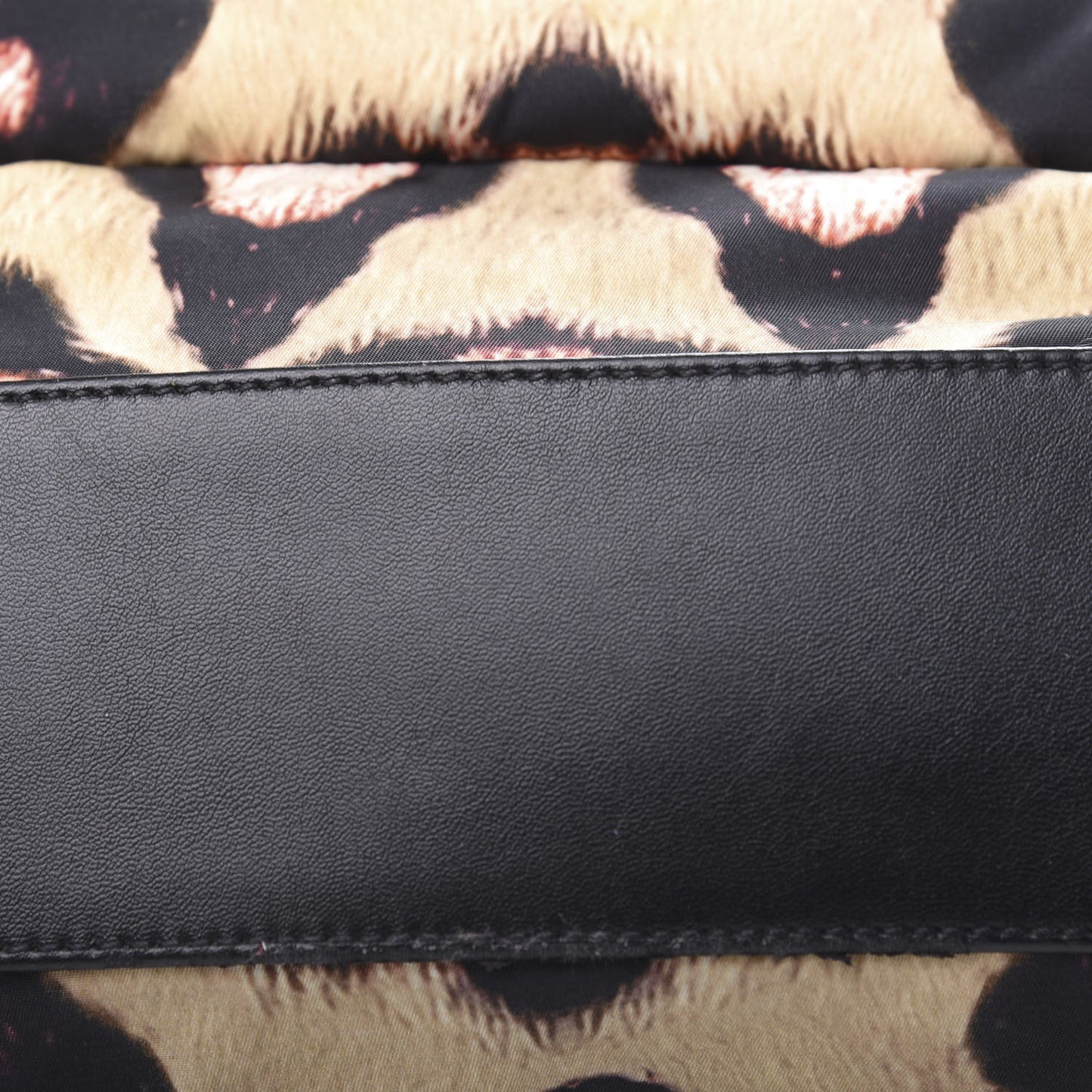 Nylon Calfskin Jaguar Print Mini Backpack