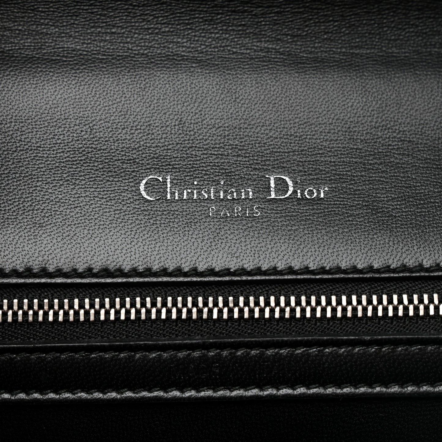 Lambskin Multi Studded Medium Diorama Flap Bag Black