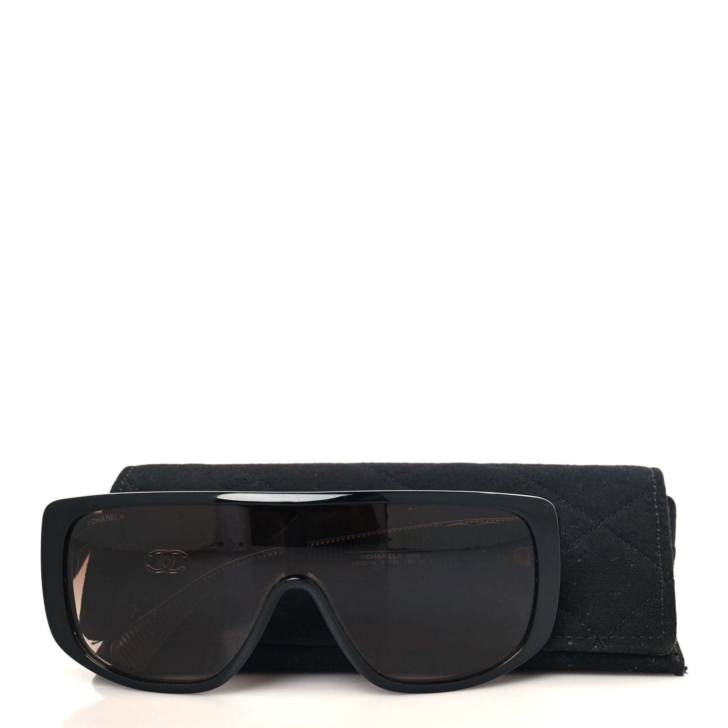 Acetate Shield Sunglasses 5495 Black