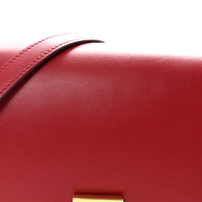 Celine Box Calfskin Medium Classic Box Flap Bag Red 7 of 9