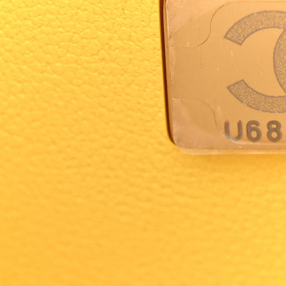 Chanel Caviar Quilted Jumbo Double Flap Yellow 7 of 11