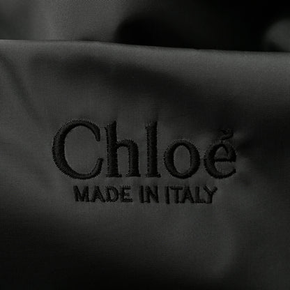Chloe Recycled Nylon Medium Woody Ribbon Tote Elephant Grey 5 of 8