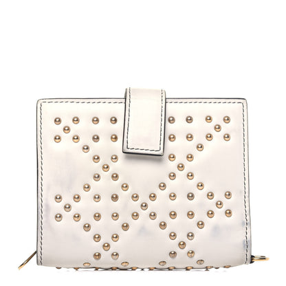 Christian Dior Lambskin Cannage Studded Lady Dior Eden Wallet White 1 of 18