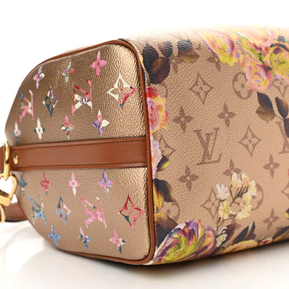 Louis Vuitton Metallic Monogram LV Garden Speedy Bandouliere 25 Gold 8 of 10